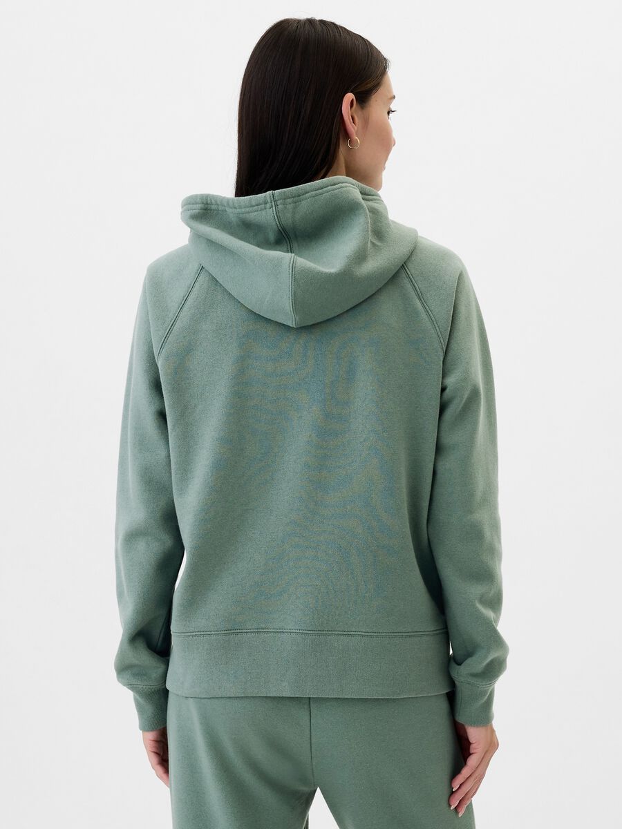 Sweatshirt with hood and logo embroidery_2