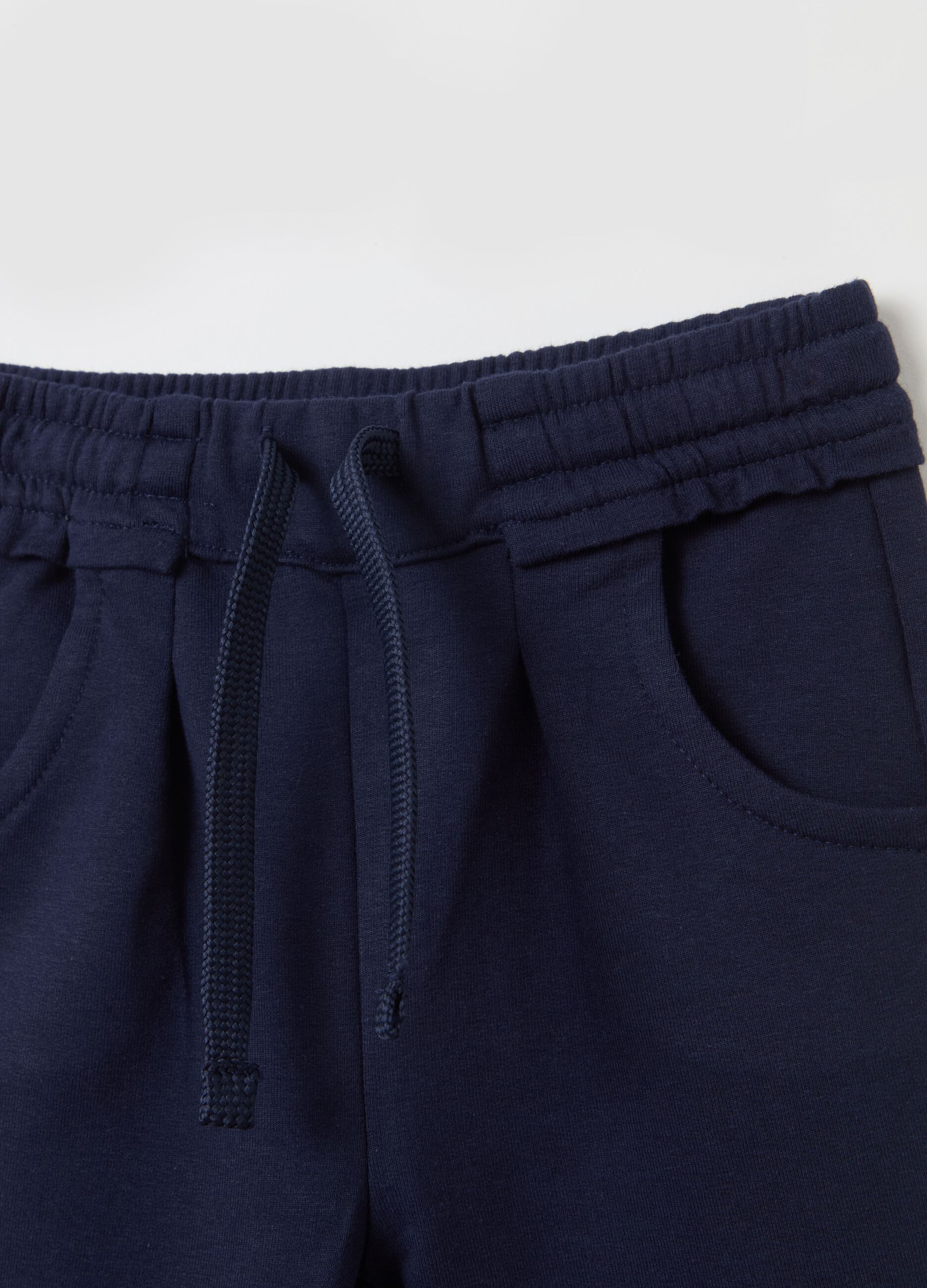 French terry joggers with drawstring