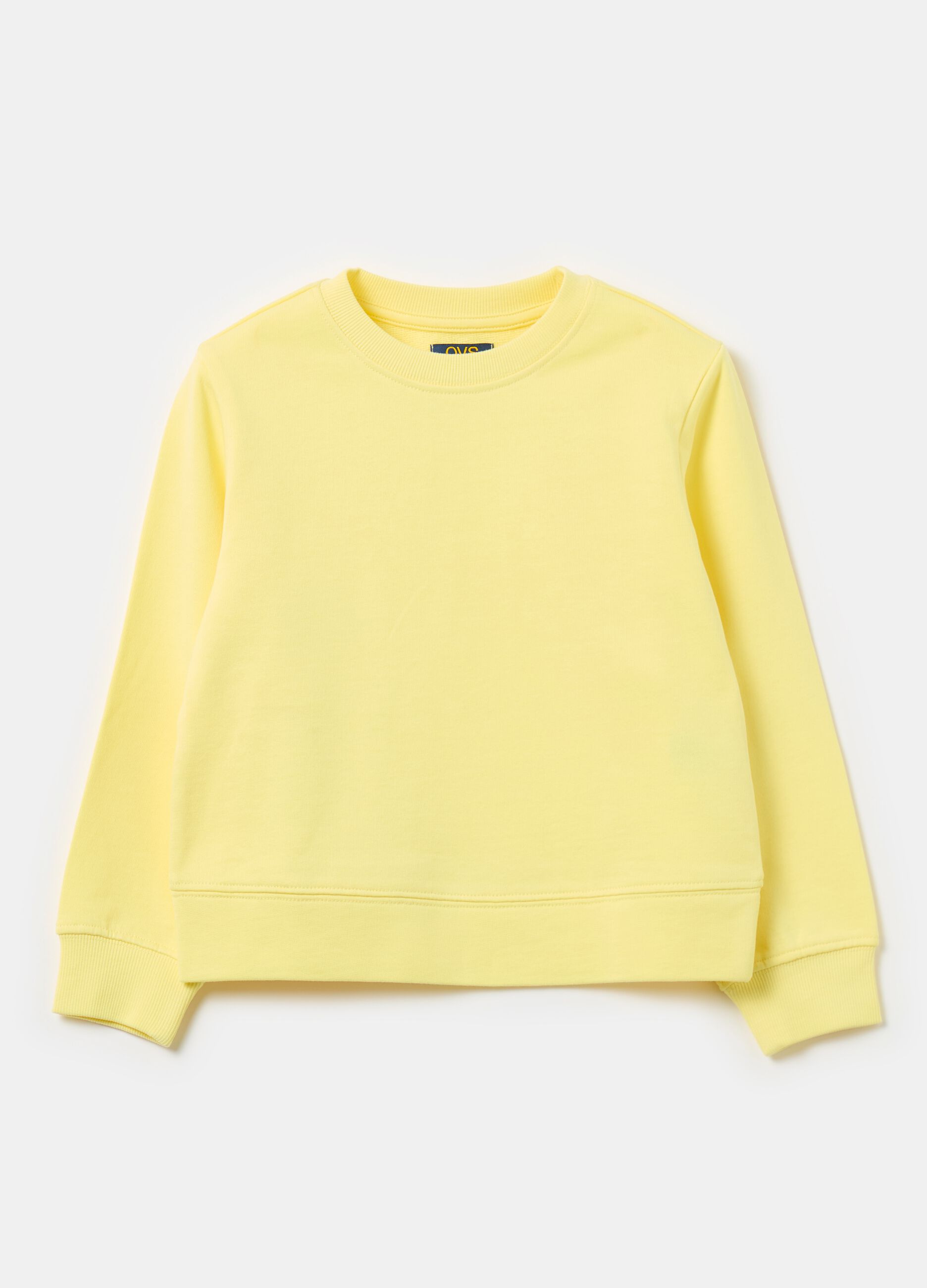 Solid colour sweatshirt in French terry