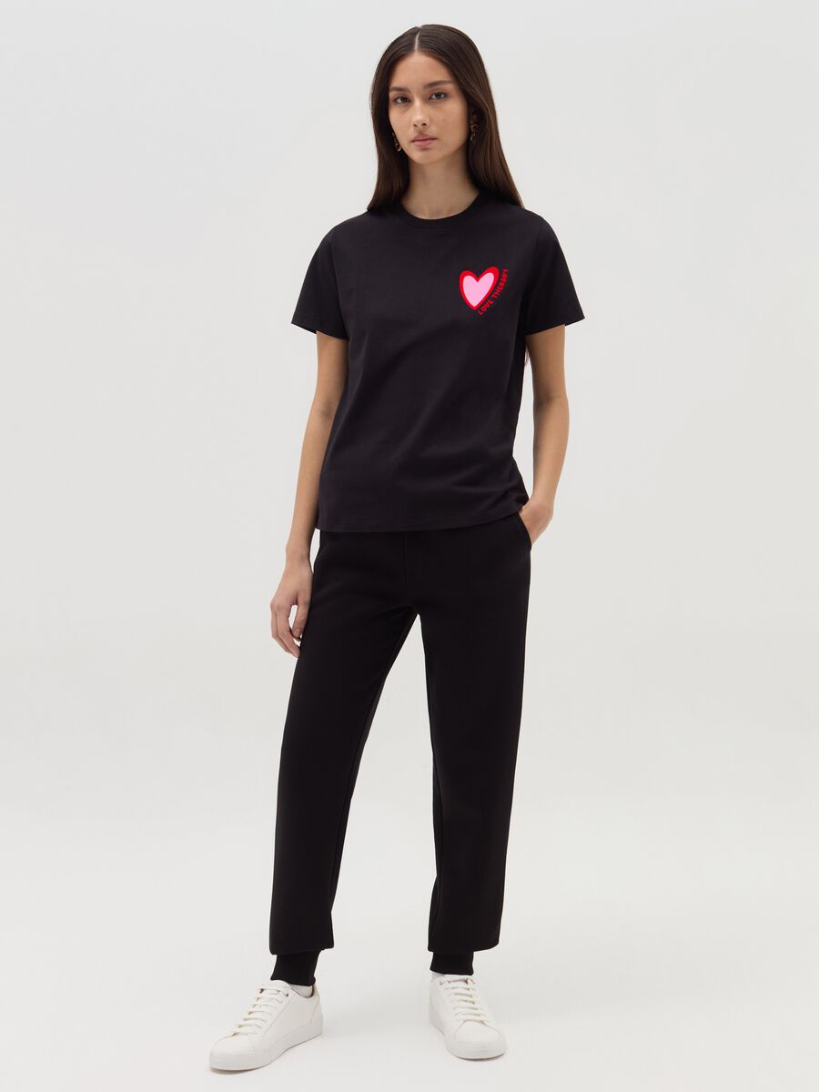 T-shirt with heart print_0