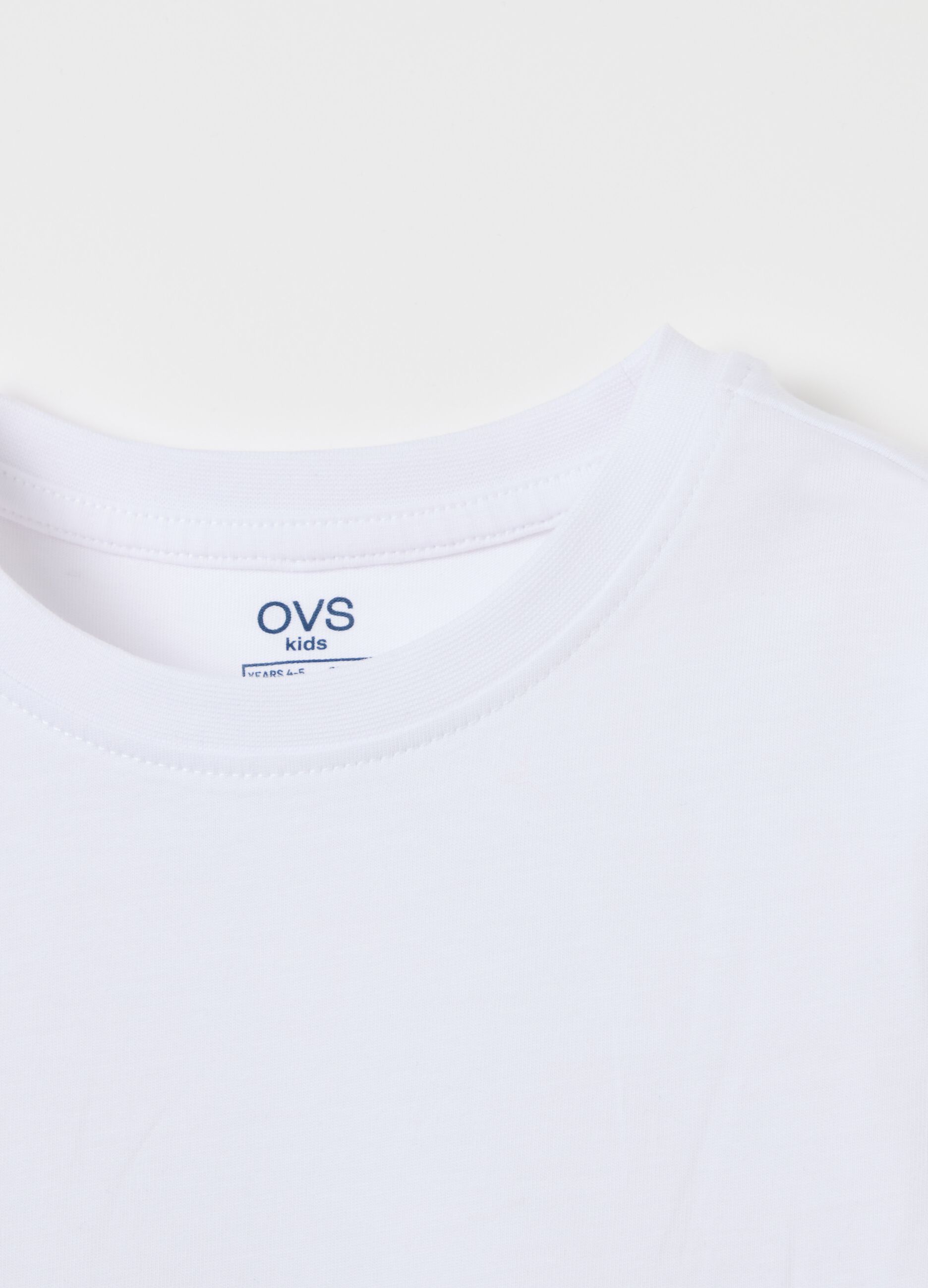 Organic cotton T-shirt with round neck