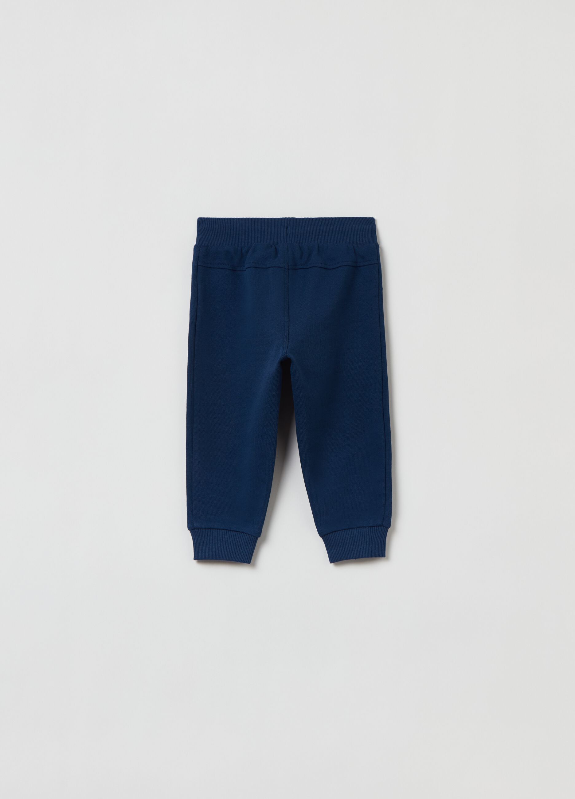 Fleece joggers with drawstring