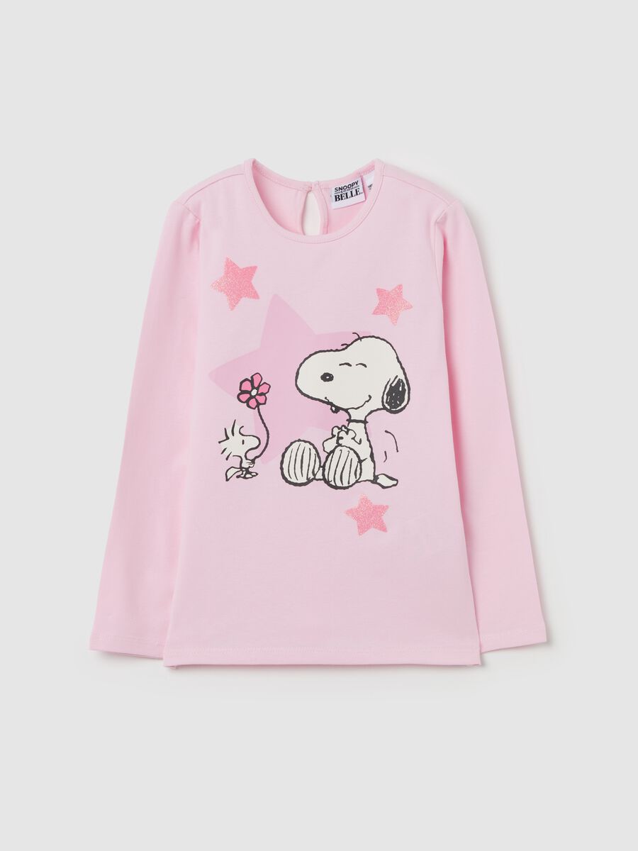 Long-sleeved T-shirt with Snoopy print_0