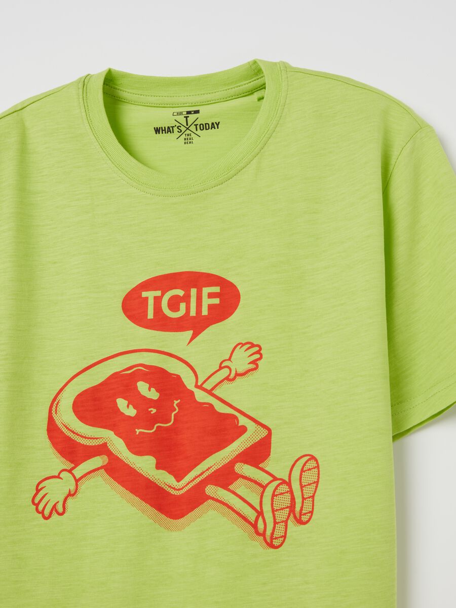 “TGIF” T-shirt in slub jersey_5