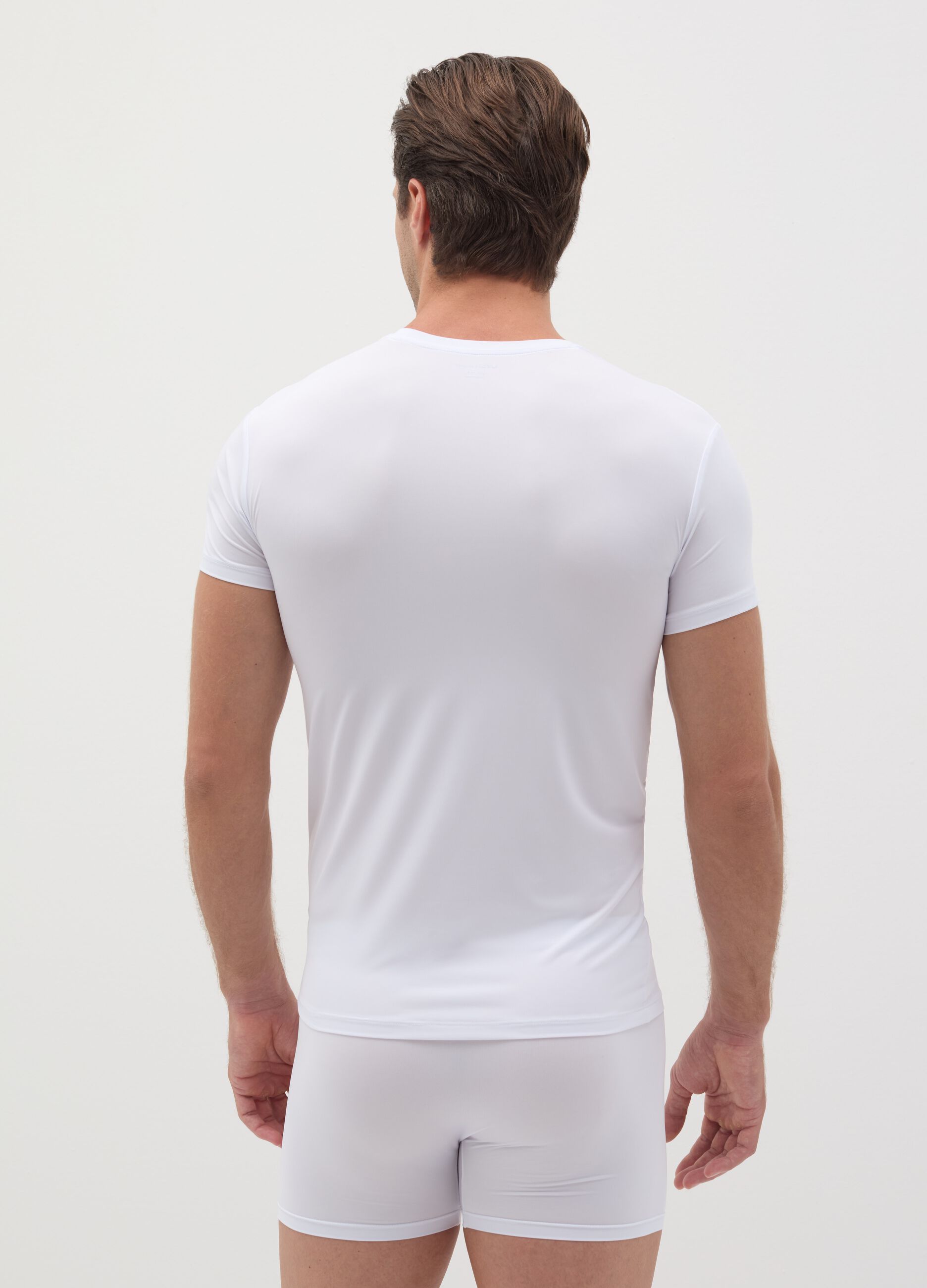 T-shirt intima in microfibra stretch