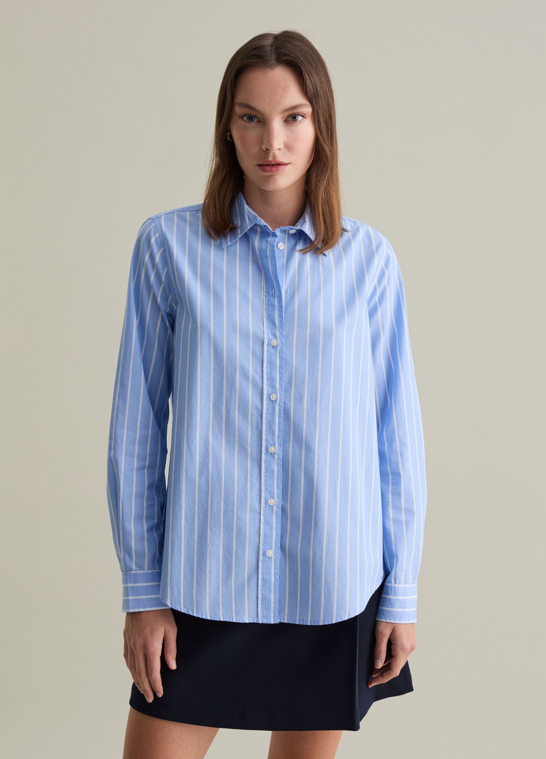 Cotton poplin shirt