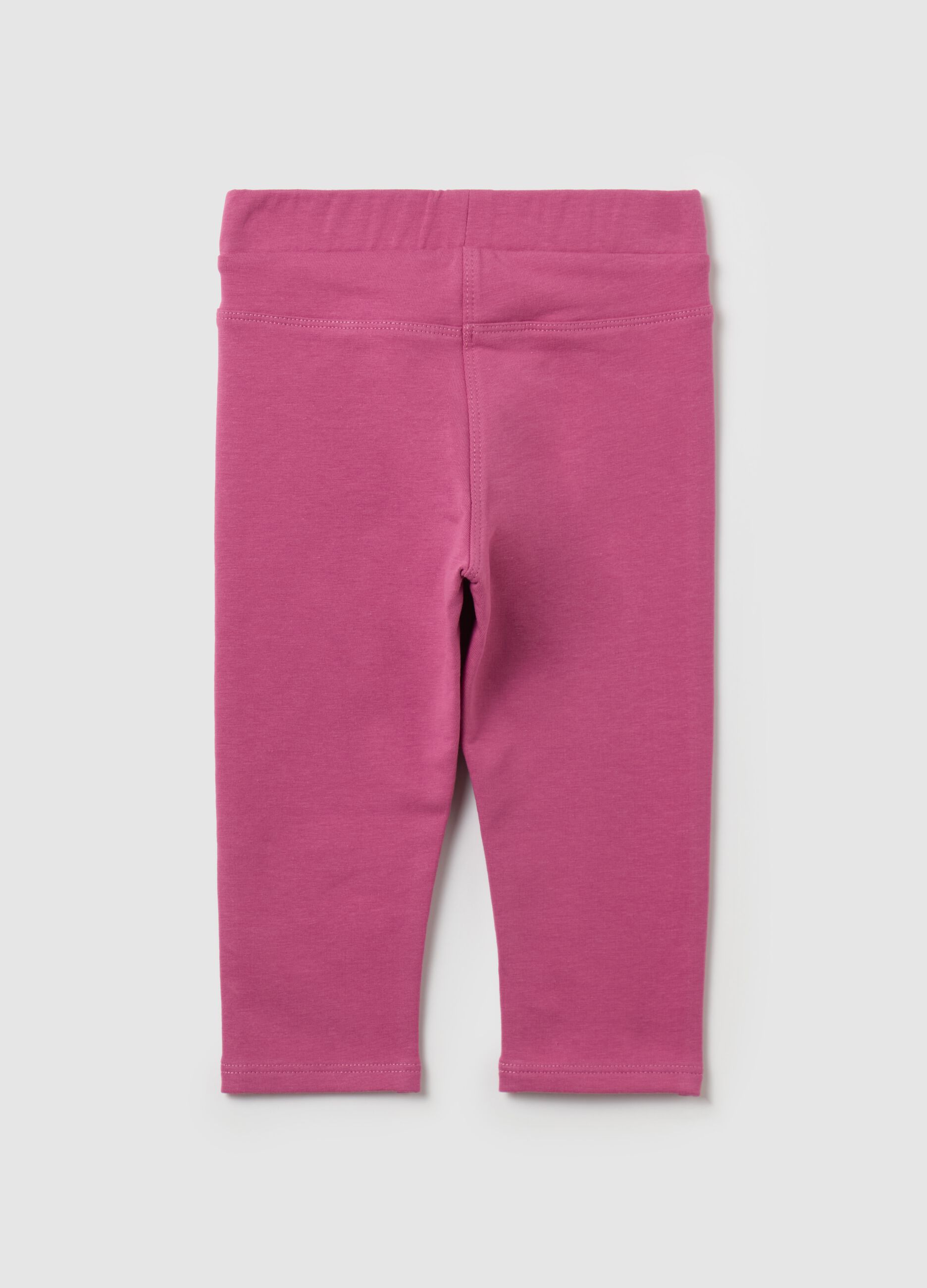 Solid colour organic cotton treggings