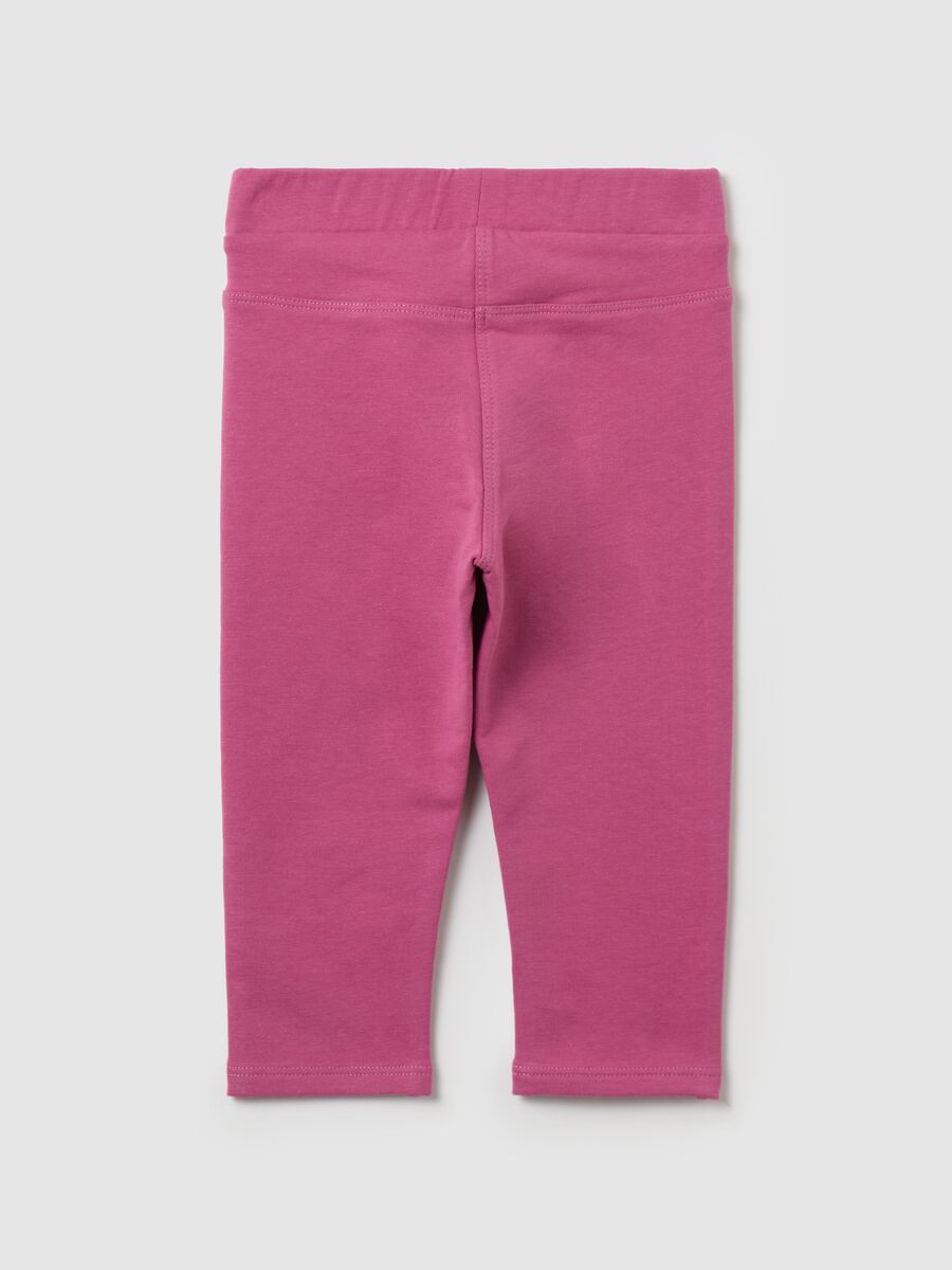 Solid colour organic cotton treggings_1