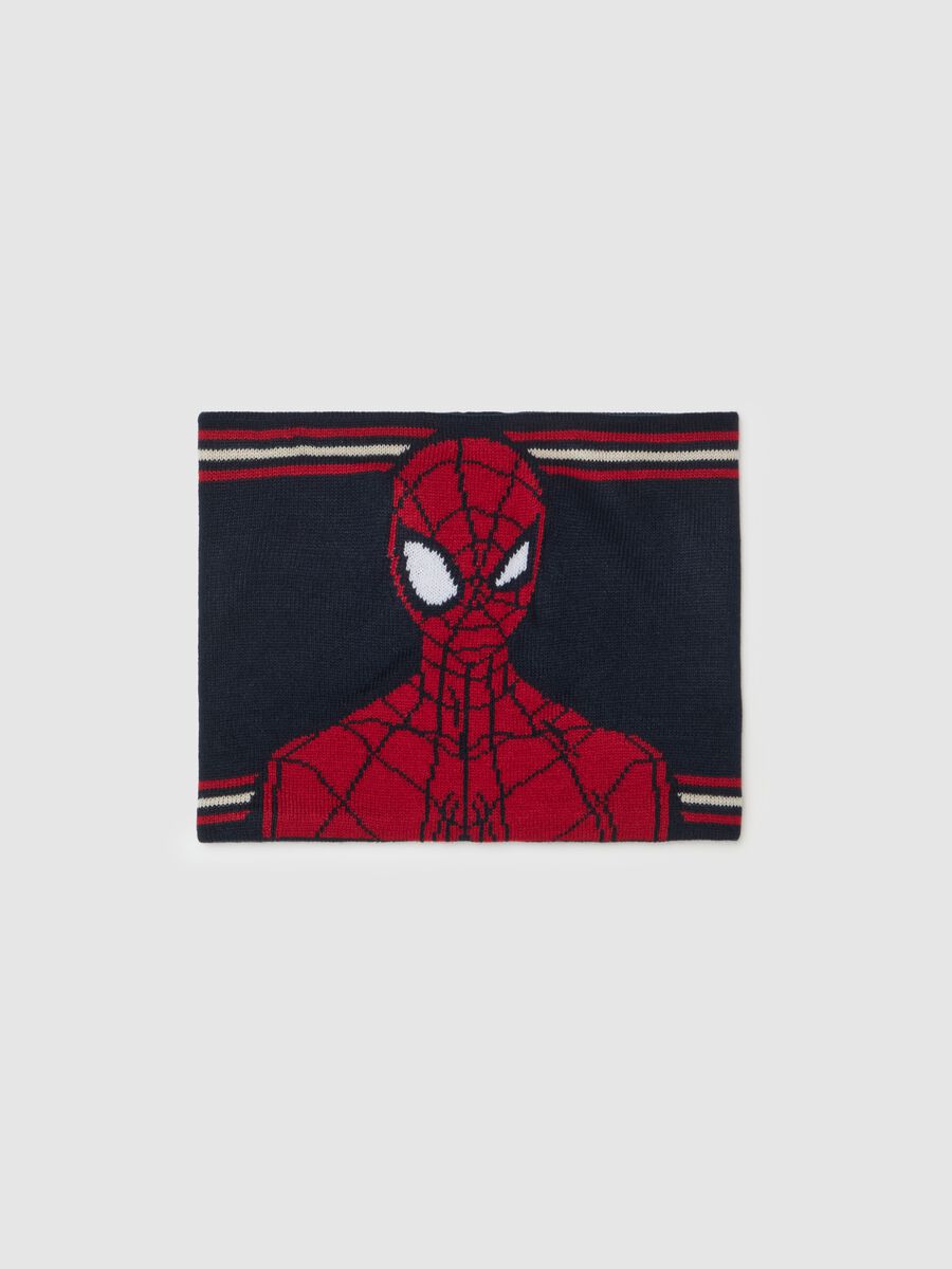 Scaldacollo in maglia con disegno Spider-Man_0