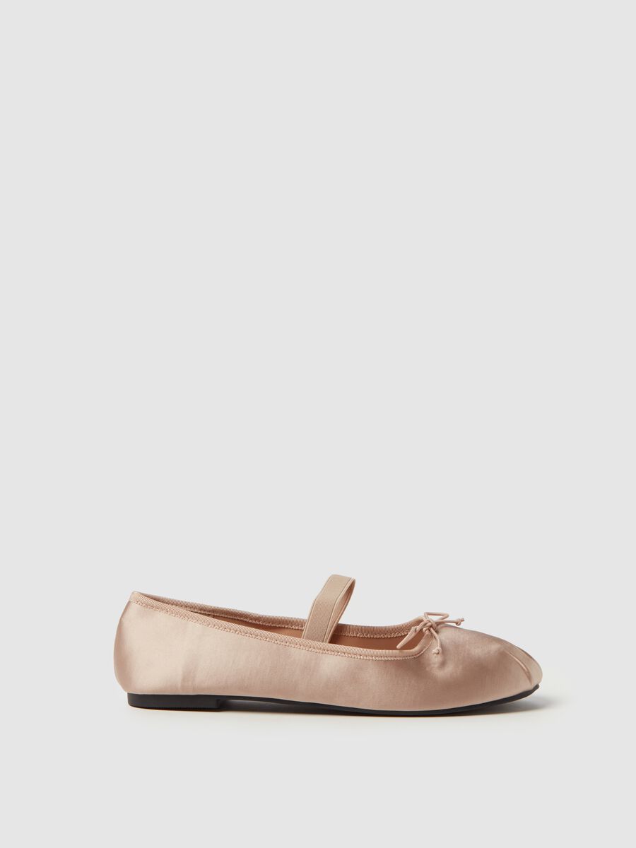 Ballerina flats with elasticated strap_0