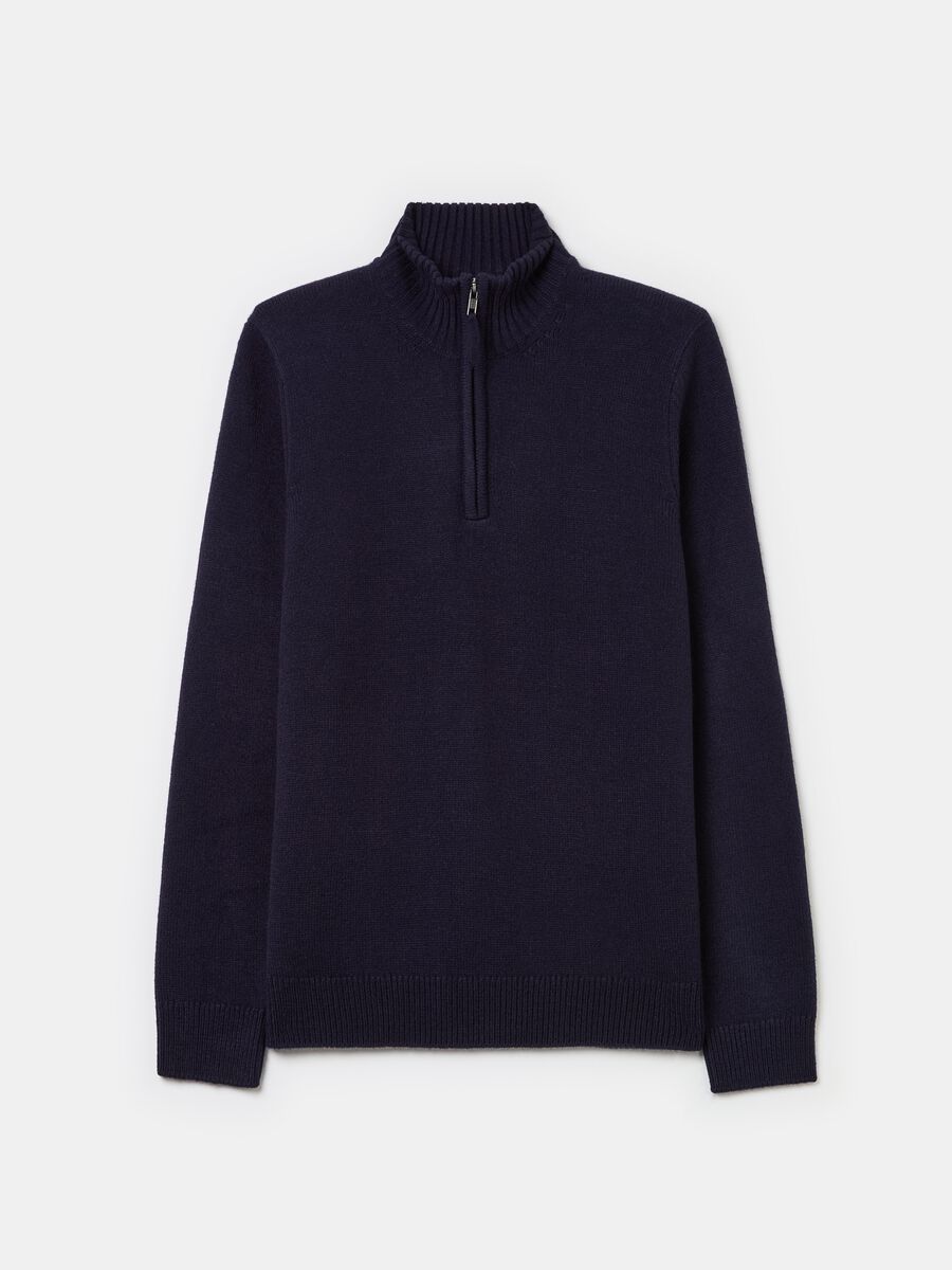 Pullover with half-zip neckline_4