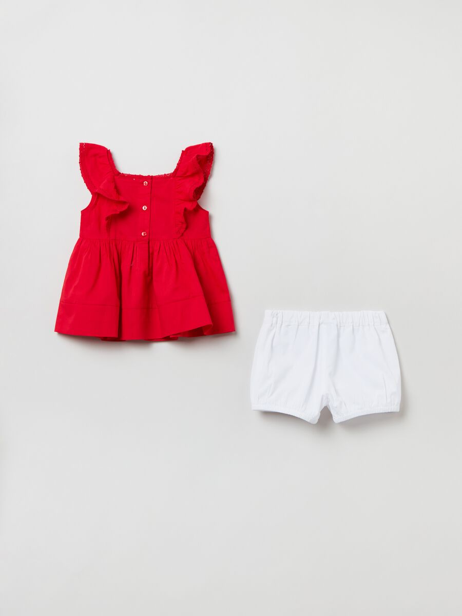 Blouse and shorts set in cotton_1