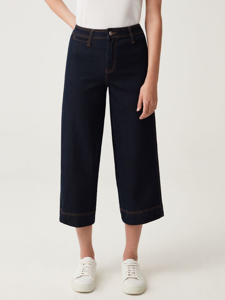 Jeans culotte wide leg_1