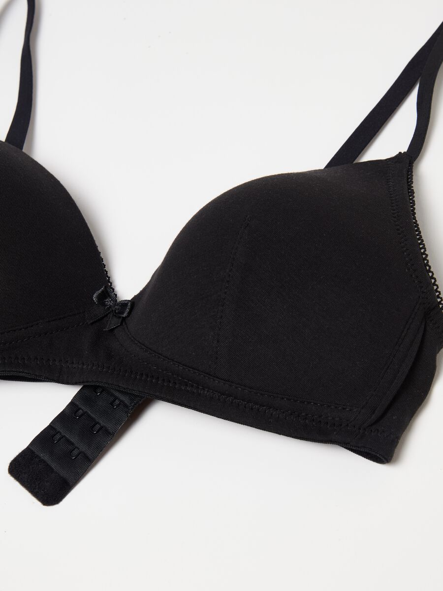 The Triangle stretch cotton triangle bra_5