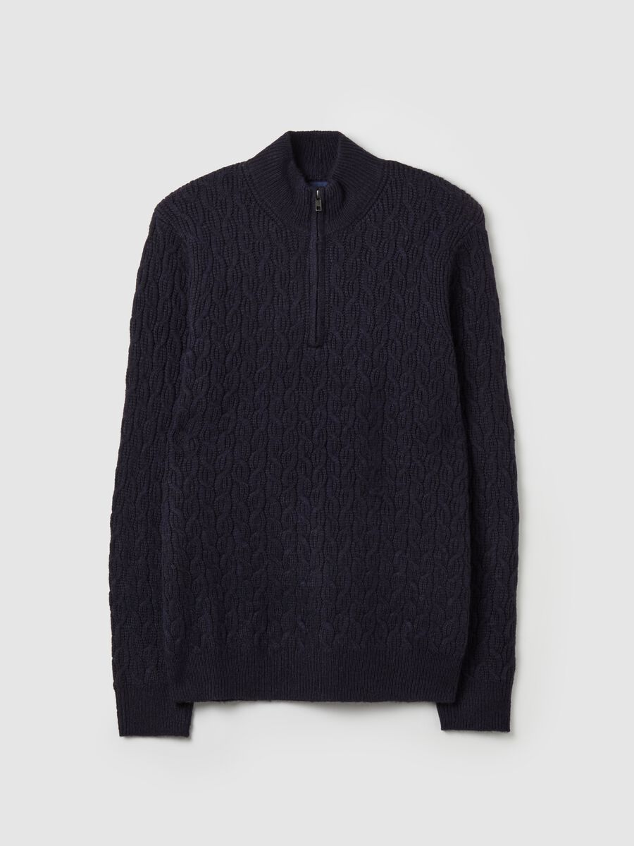 Half-zip cable-knit pullover_4