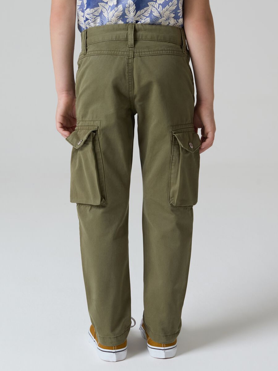 Pantaloni cargo in cotone_2