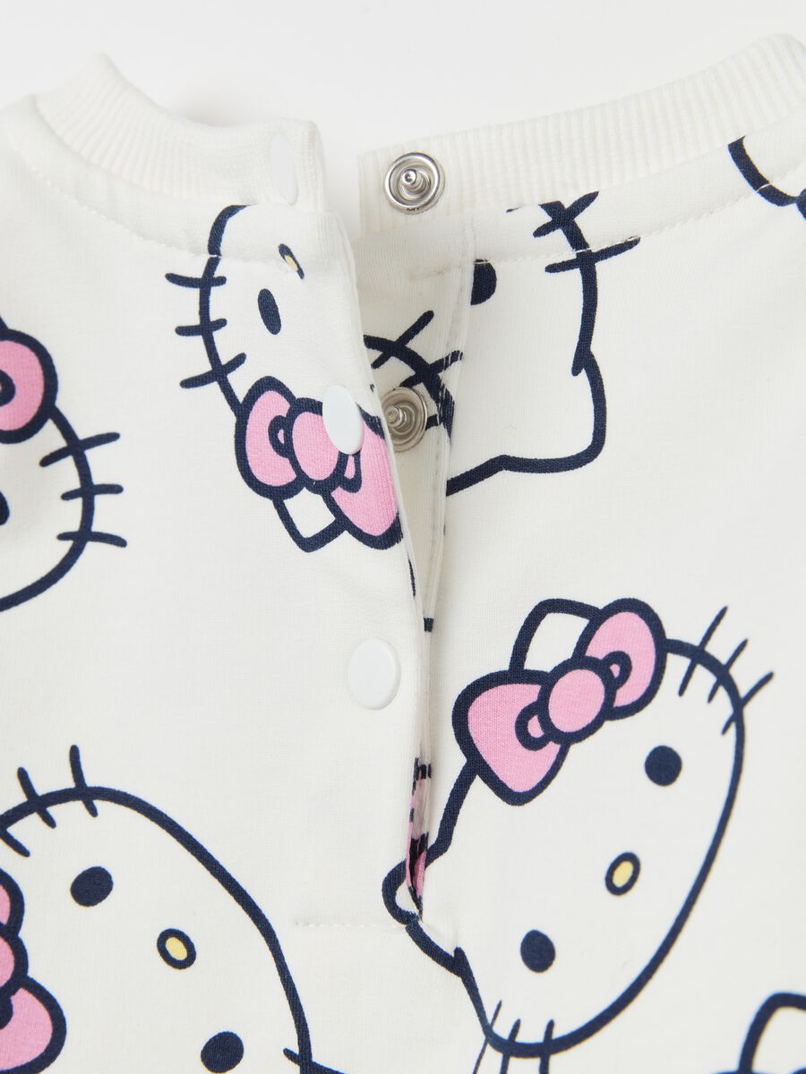 Round neck sweatshirt with Hello Kitty print_3