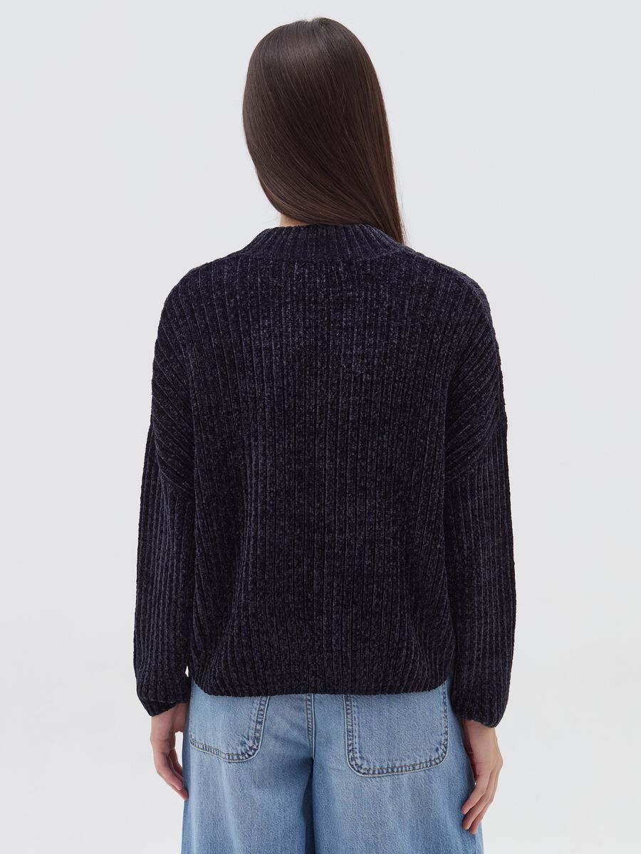 Chenille pullover with mock neck_2