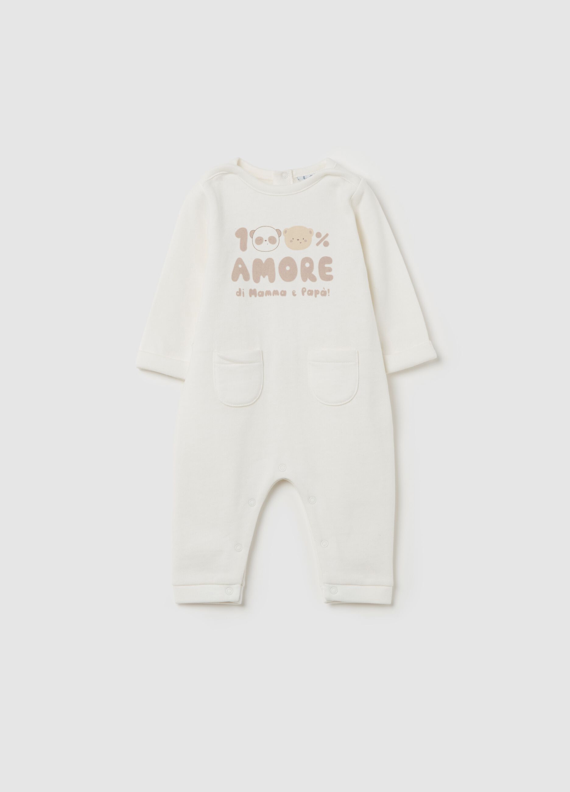 Organic cotton onesie with print