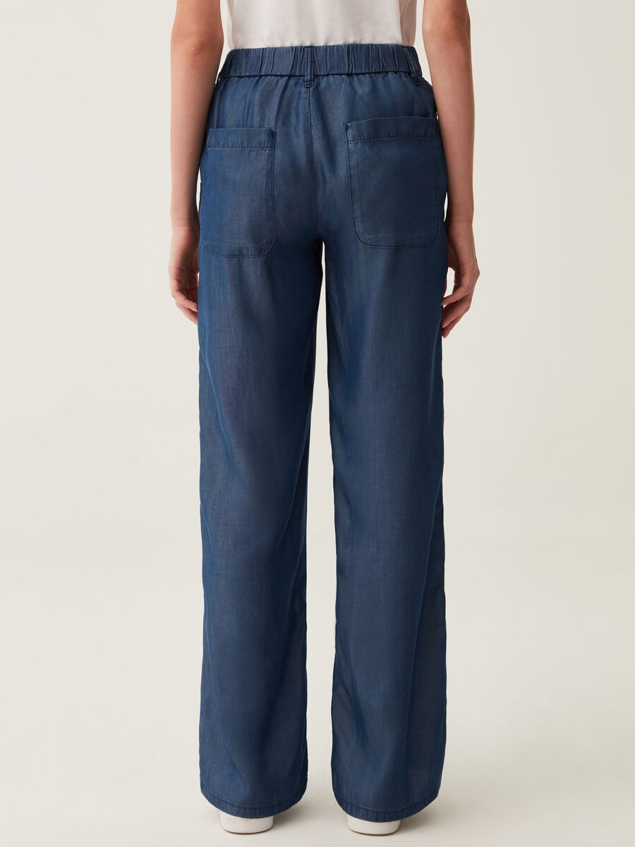 Straight-fit jeans in fluid fabric_2