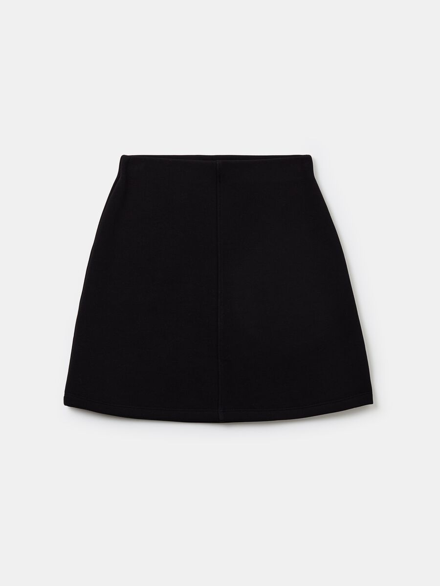 Essential high-rise miniskirt in fleece_4