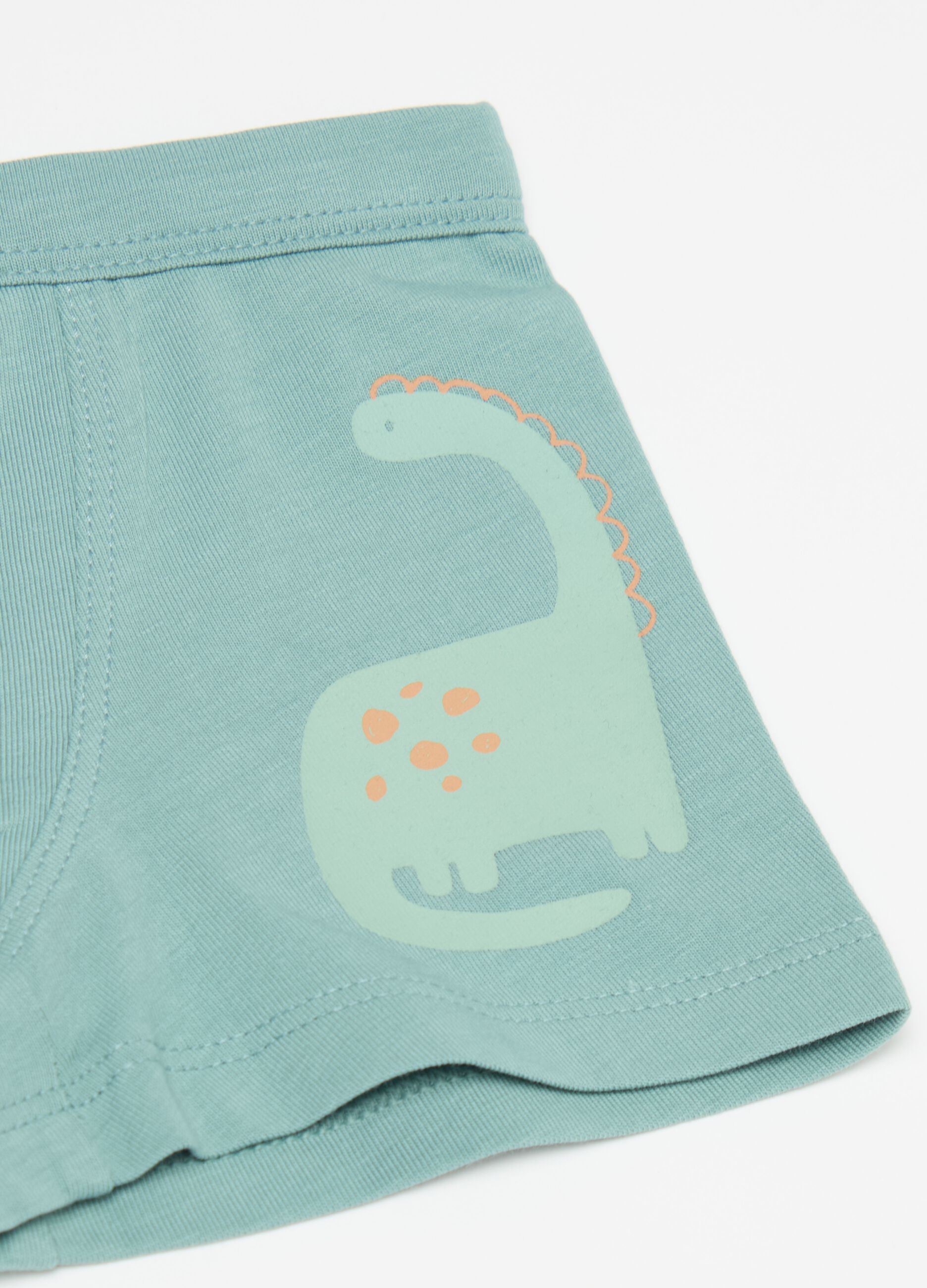 Bipack boxer con stampa dinosauri