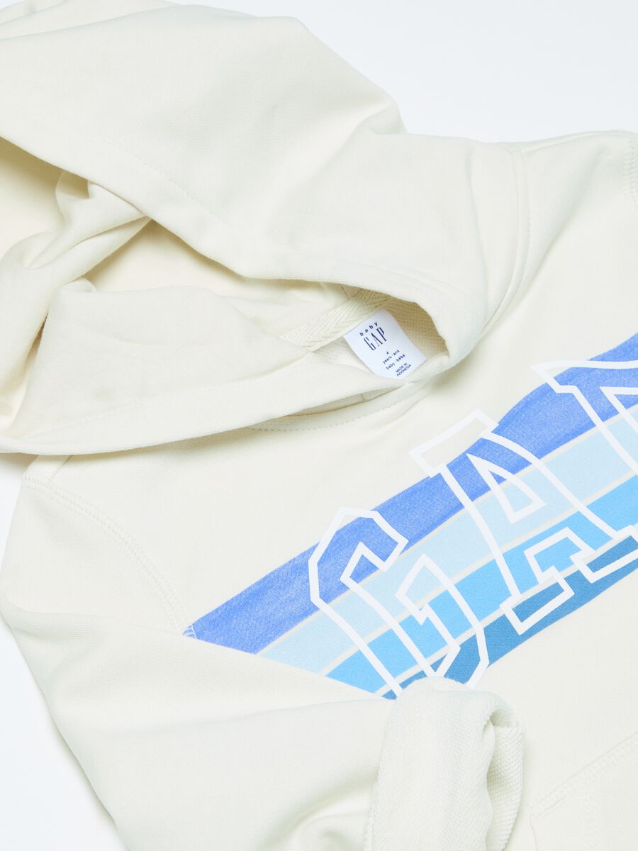 Sweatshirt with hood and logo print_2