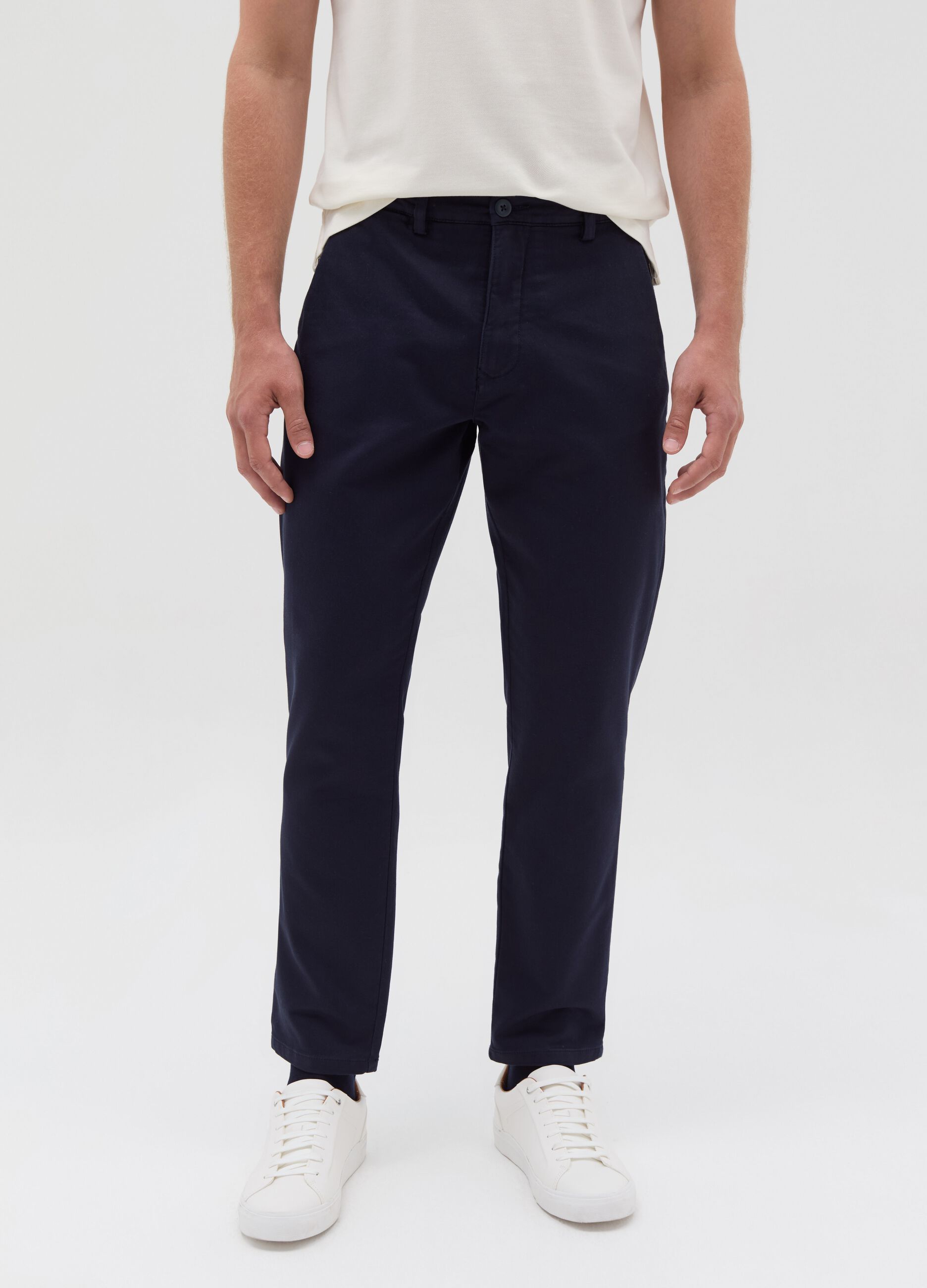 Stretch cotton chinos