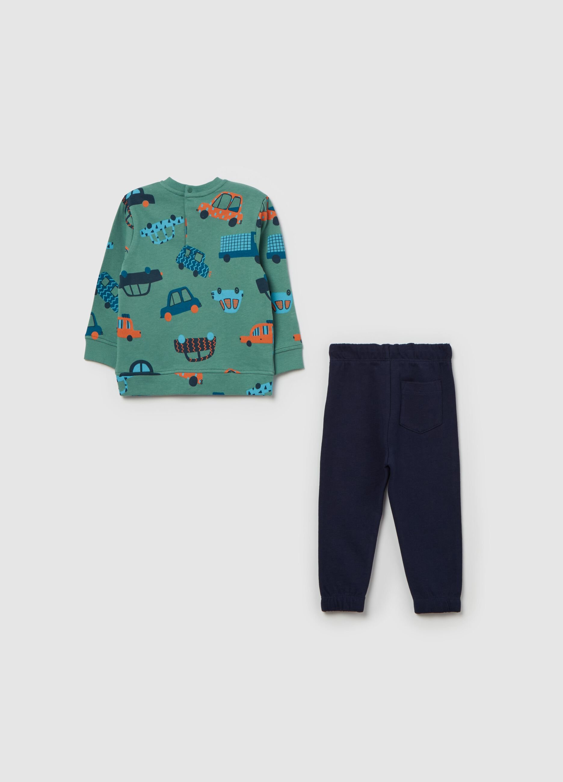 French terry jogging set with print