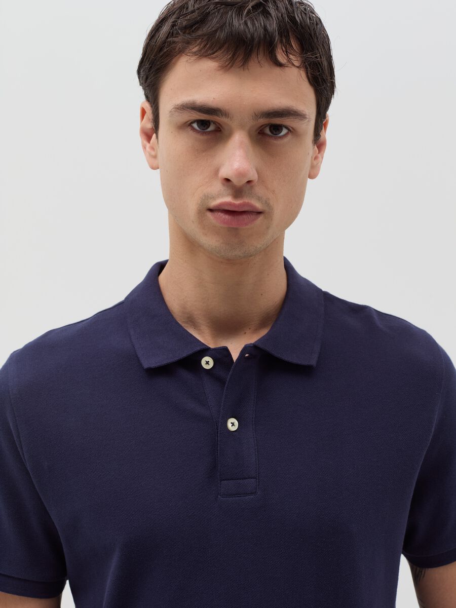 Cotton pique polo shirt_1