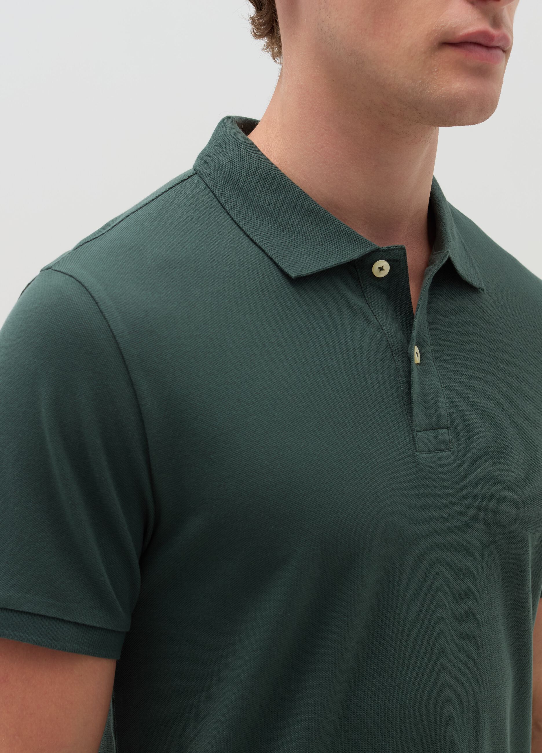 Cotton pique polo shirt