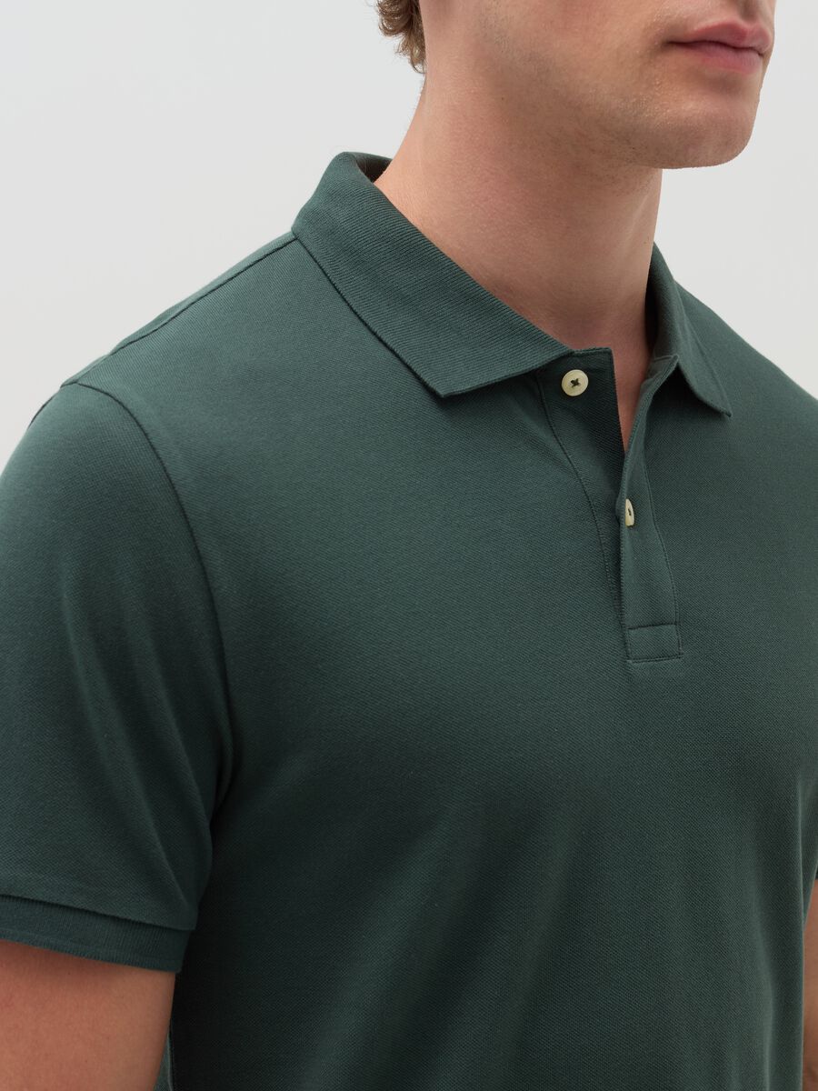 Cotton pique polo shirt_3