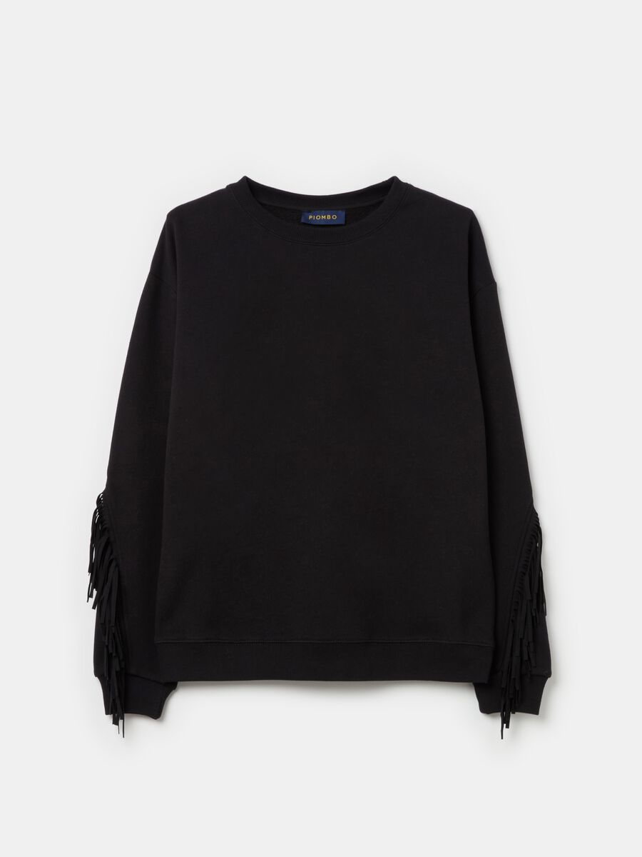 Oversized sweatshirt with fringing_4