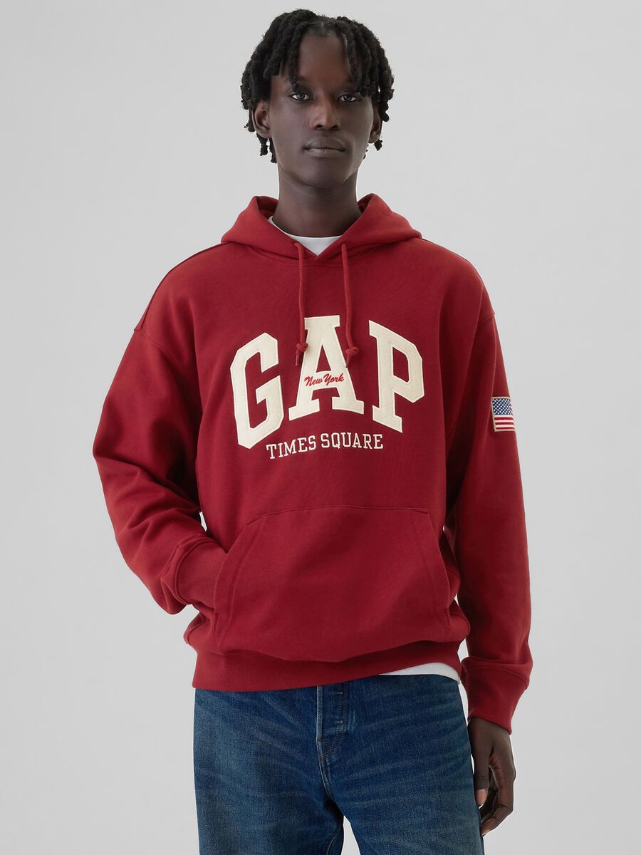 New York Times Square sweatshirt with logo embroidery_1