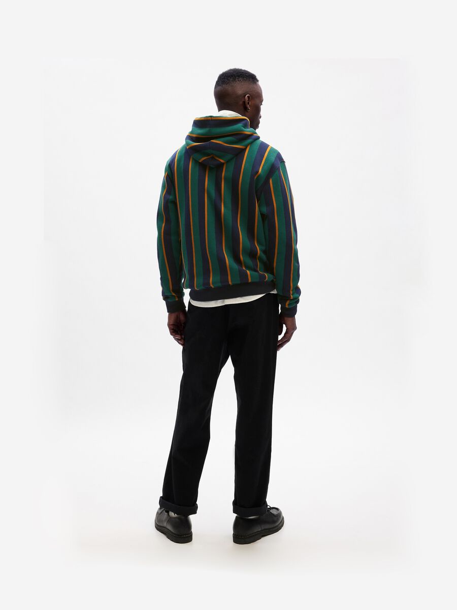 Striped sweatshirt with Dapper Dan of Harlem embroidery_2