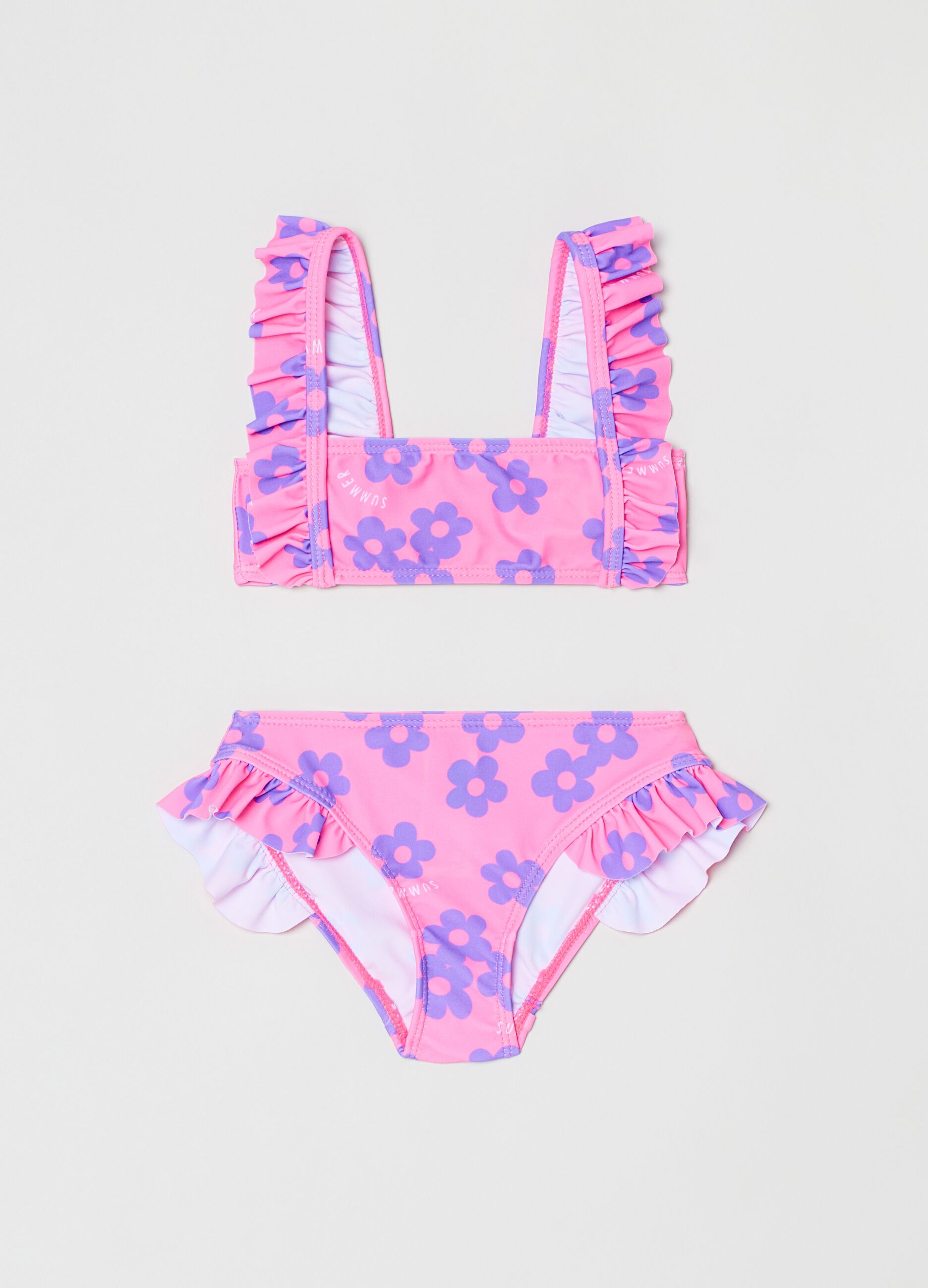 Bikini with daisies print