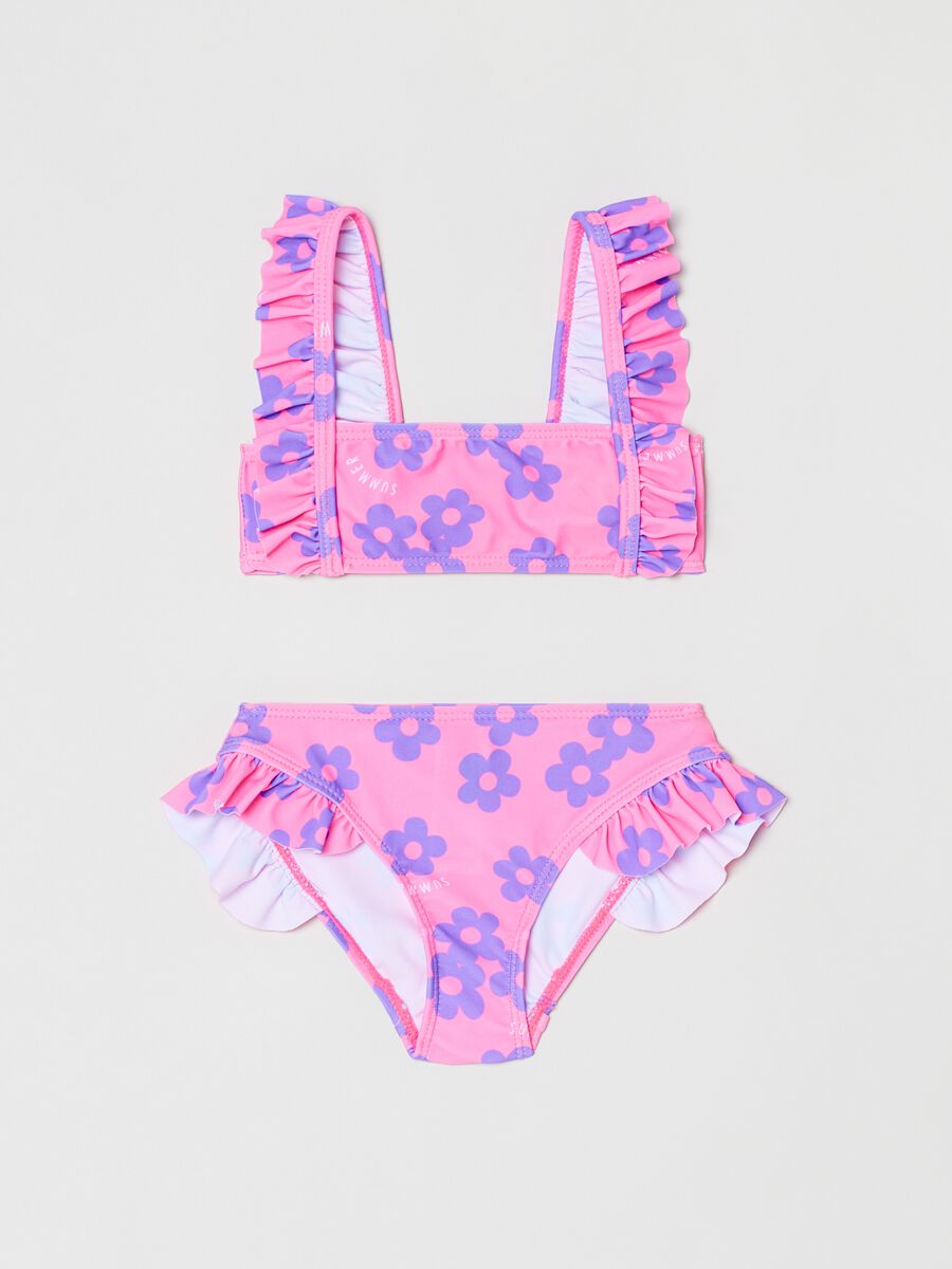 Bikini with daisies print_0