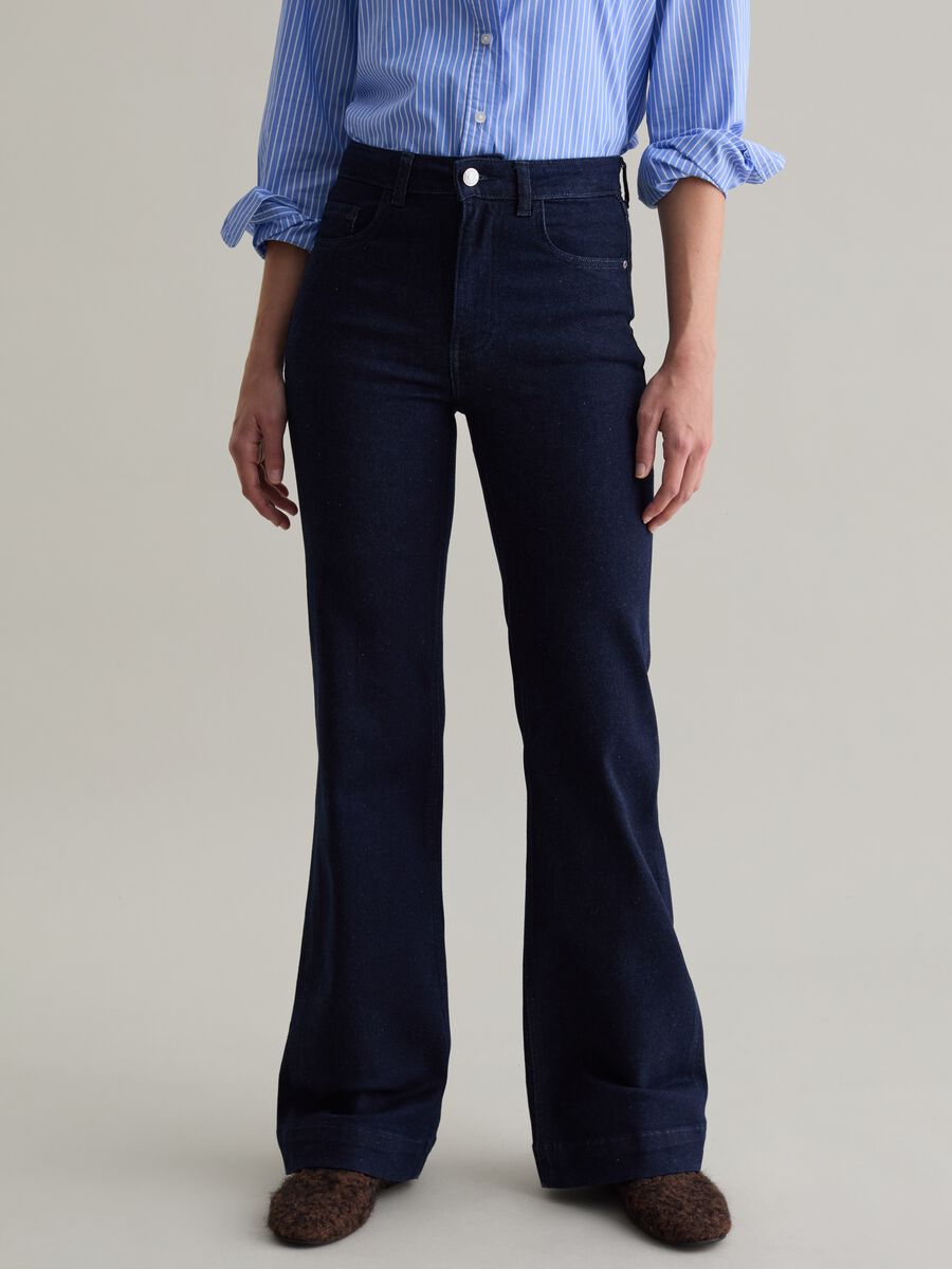 Bootcut-fit jeans with high waist_1