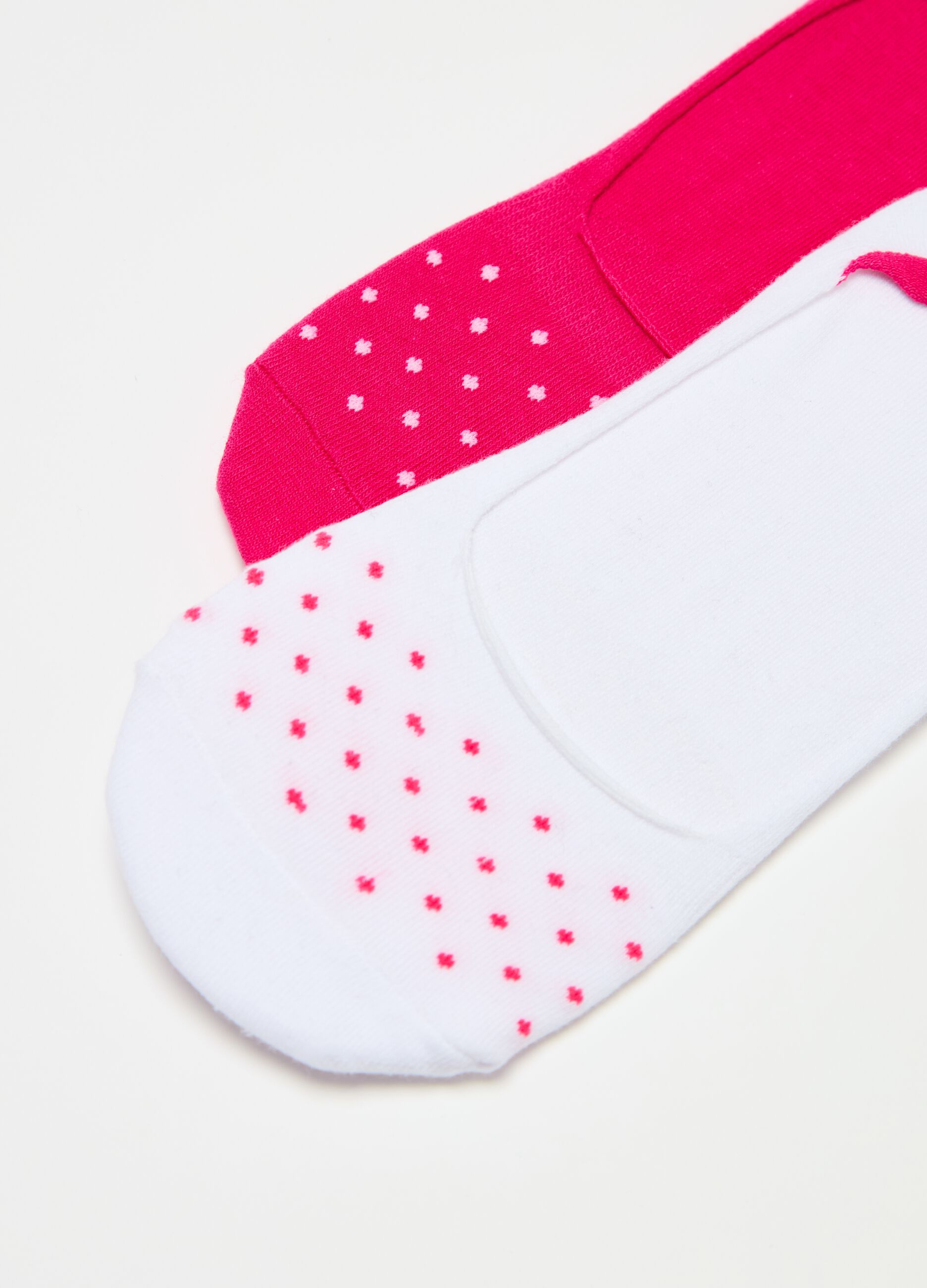 Two-pack ankle socks with micro pattern
