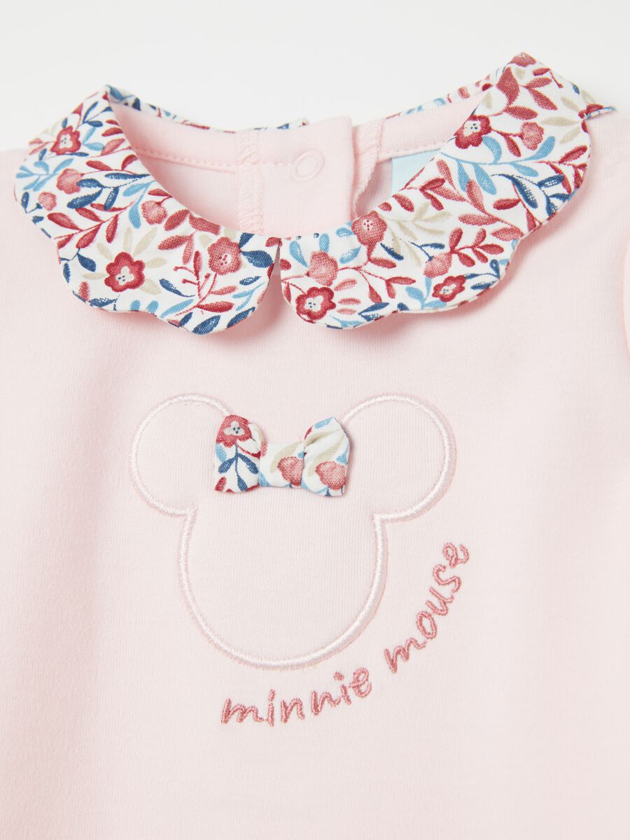 Organic cotton bodysuit with Minnie Mouse embroidery_2