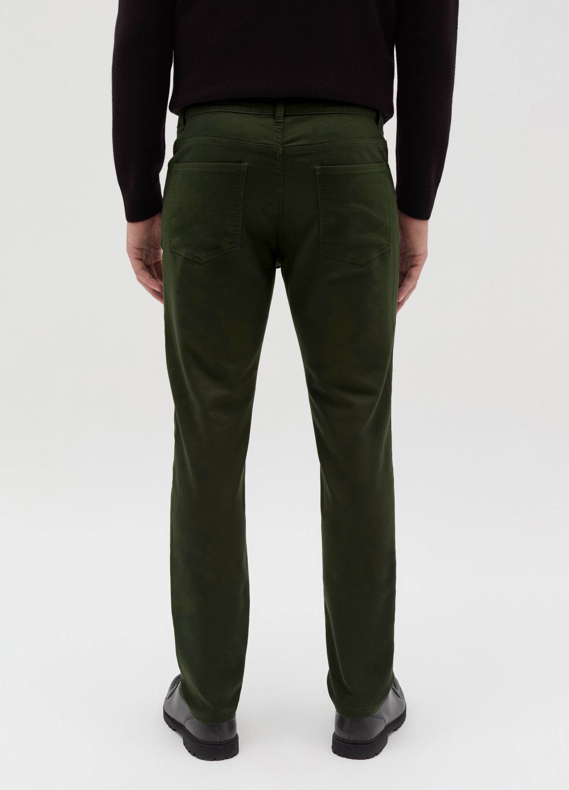 Five-pocket slim-fit trousers