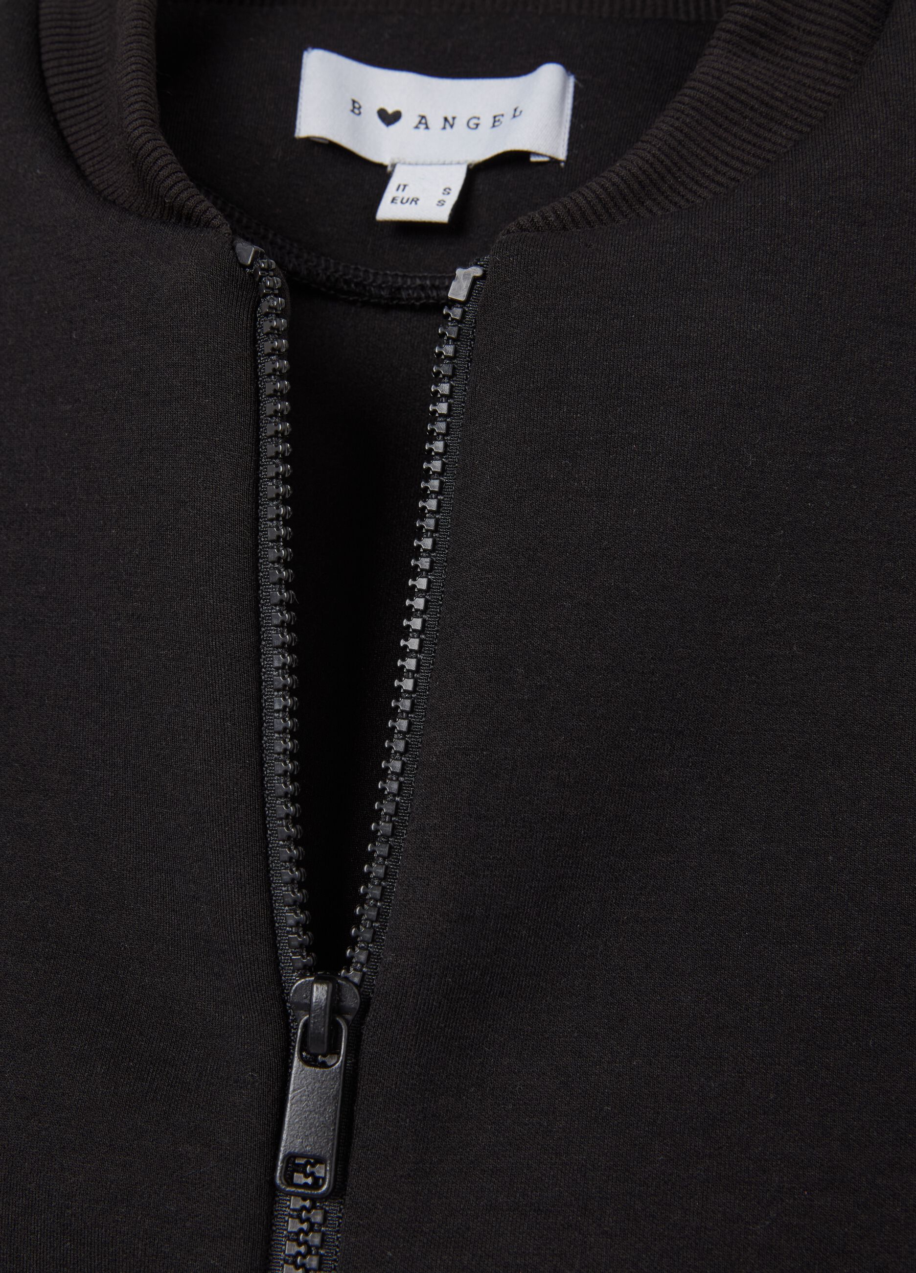 Bomber in neoprene con zip