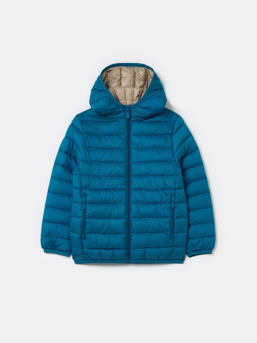 Ultralight down jacket with ripstop weave_0