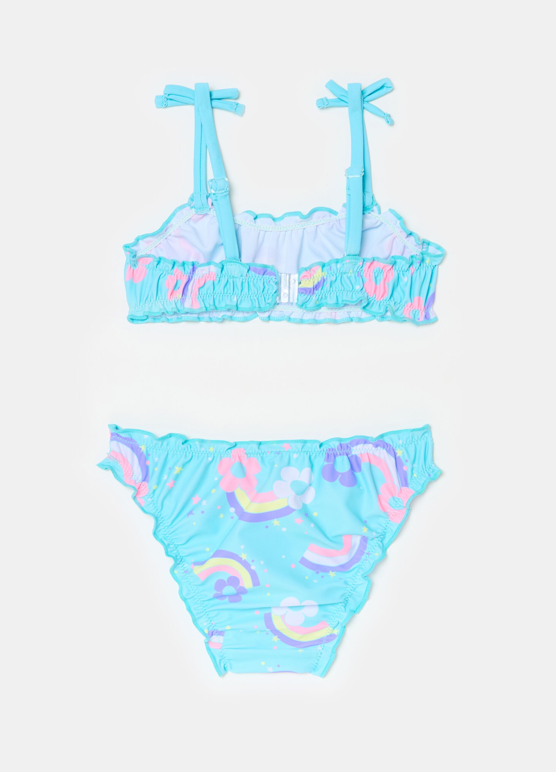Bikini con stampa arcobaleni