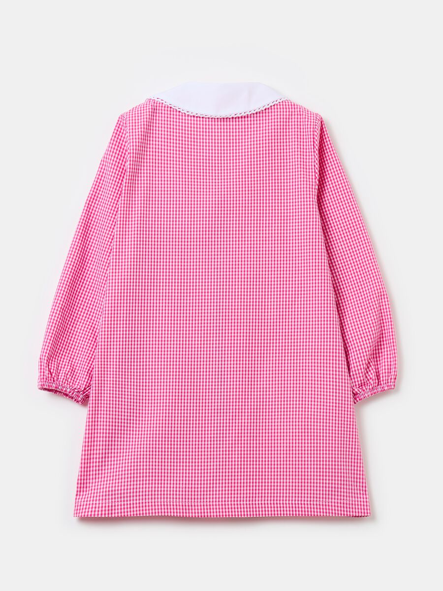 Gingham smock with zip and Stitch embroidery_1