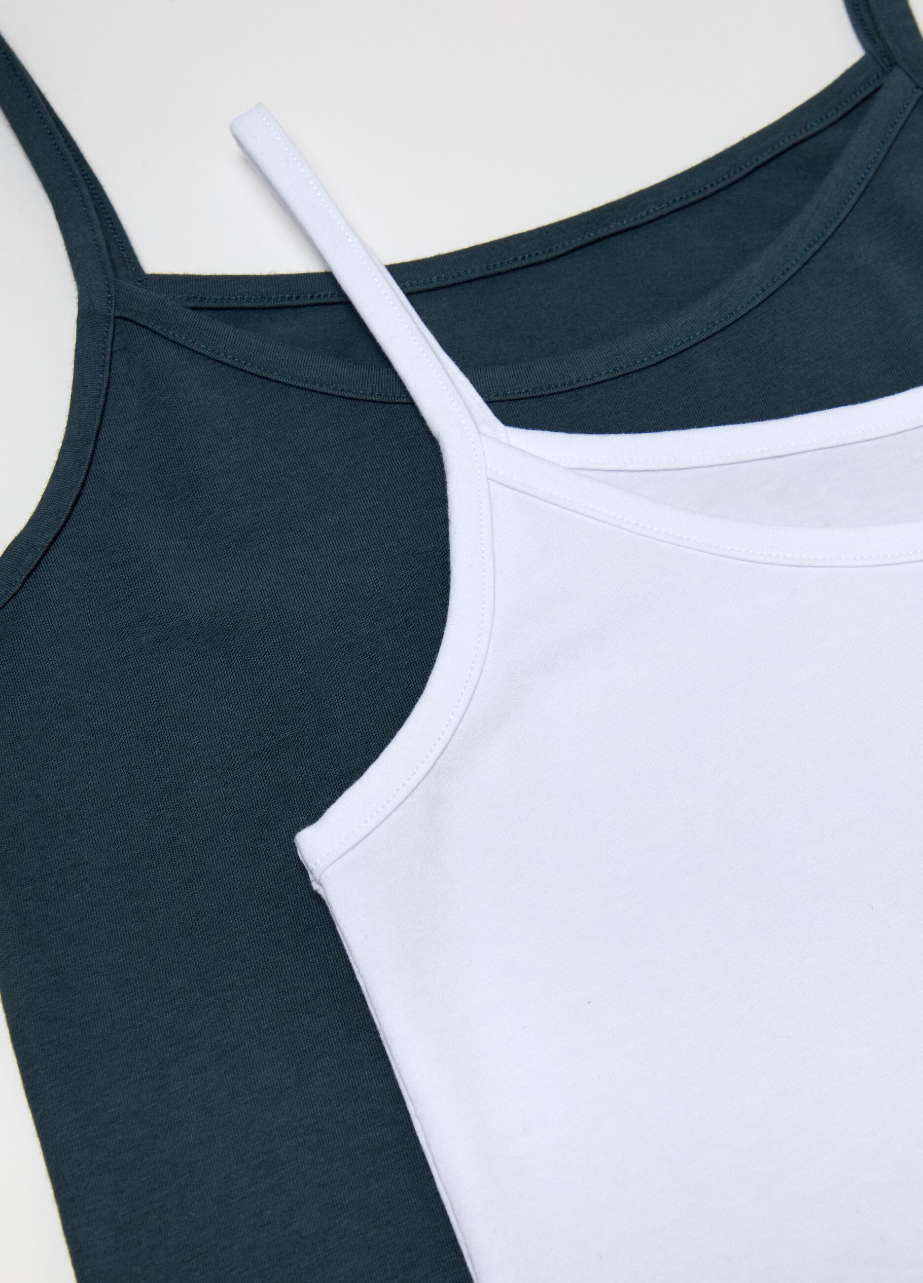 Two-pack organic cotton vests