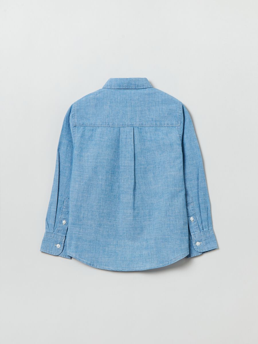 Cotton chambray shirt_1