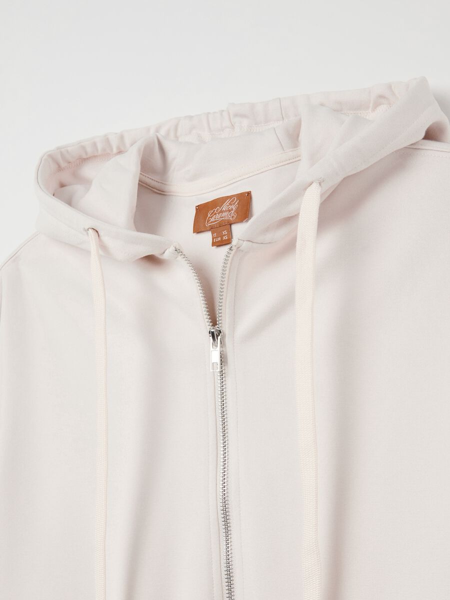 Mini abito felpa premaman half-zip_5