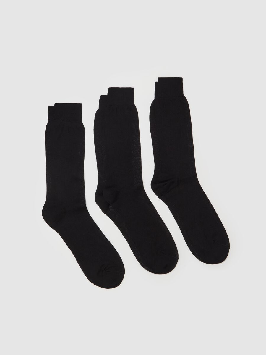 Three-pair pack short socks in Scottish yarn_0