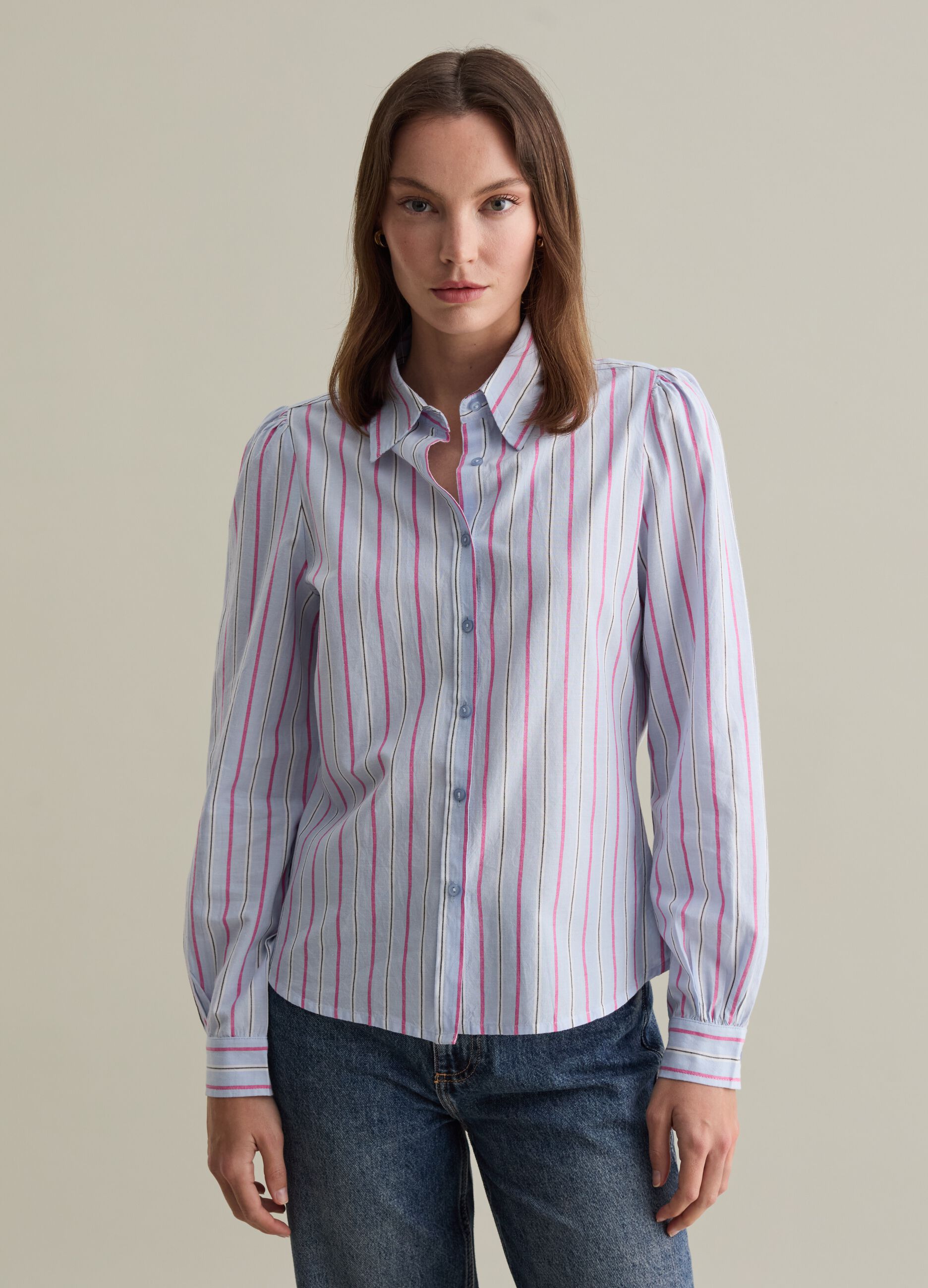 Striped cotton shirt